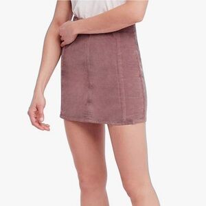 Free People Ribbed Mini Skirt